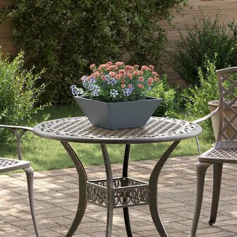 Tuin Plantenbak Anthraciet 35x35x15 cm - Staal 1