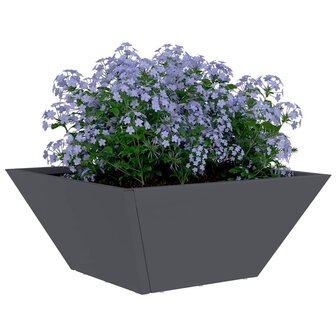 Tuin Plantenbak Anthraciet 35x35x15 cm - Staal 2