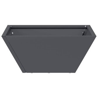 Tuin Plantenbak Anthraciet 35x35x15 cm - Staal 4