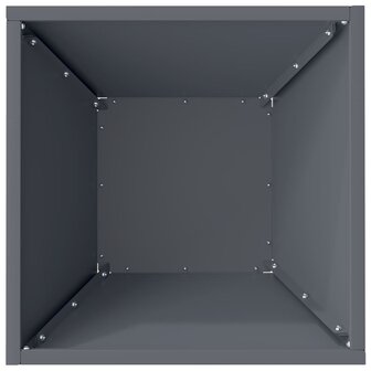 Tuin Plantenbak Anthraciet 35x35x15 cm - Staal 7