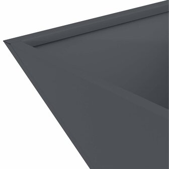 Tuin Plantenbak Anthraciet 35x35x15 cm - Staal 8