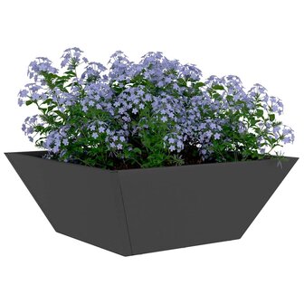 Tuinschalen Plantenbakken 5 Stuks in Zwart, 40x40x15 cm van Staal. 2