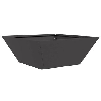 Tuinschalen Plantenbakken 5 Stuks in Zwart, 40x40x15 cm van Staal. 4
