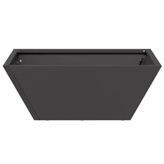Tuinschalen Plantenbakken 5 Stuks in Zwart, 40x40x15 cm van Staal. 5
