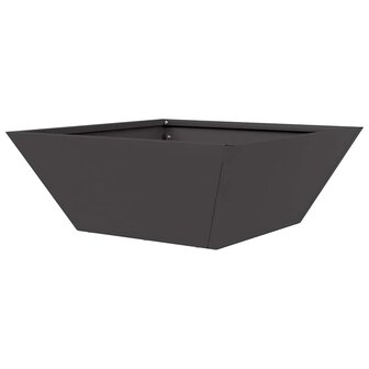 Tuinschalen Plantenbakken 5 Stuks in Zwart, 40x40x15 cm van Staal. 7