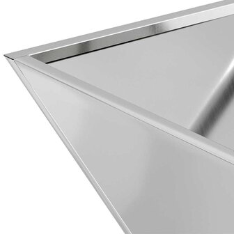 Tuinschaal Plantenbak 40x40x15 cm Ge galvanized Staal 8