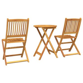 3-delige Tuinbistroset massief acaciahout 7