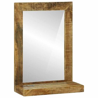 Badkamerspiegel 50x22x70 cm Massief Ruw Mango Hout 1