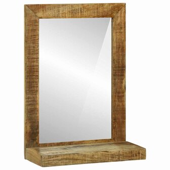 Badkamerspiegel 50x22x70 cm Massief Ruw Mango Hout 2