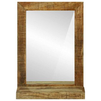 Badkamerspiegel 50x22x70 cm Massief Ruw Mango Hout 3