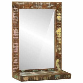 Badkamerspiegel 50x22x70 cm van gerecycled massief hout 2