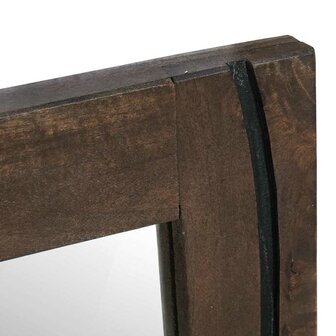 Badkamerspiegel, 50x70x3 cm, gemaakt van massief mangohout. 3