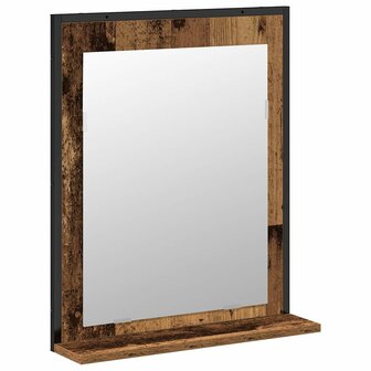 2-delige badkamerkastset oud hout gemelamineerd hout 4