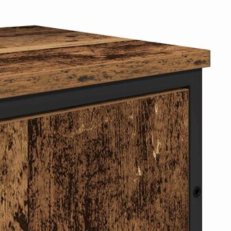 2-delige badkamerkastset oud hout gemelamineerd hout 8