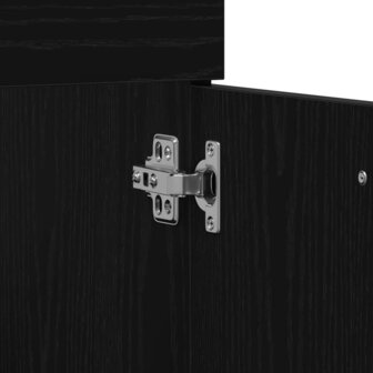 2-delige badkamermeubelset bewerkt hout zwart eikenkleurig 8
