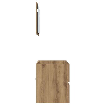 2-delige Badkamermeubelset Artisan Eiken Bewerkt Hout 8