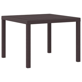 3-delige Tuinset met kussens poly rattan bruin 3