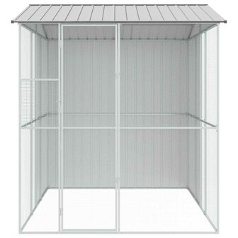 Vogelvoli&egrave;re Grijs 215x310x247 cm Staal 4