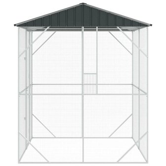 Vogelkooi Antraciet 210x227x247 cm van staal 6