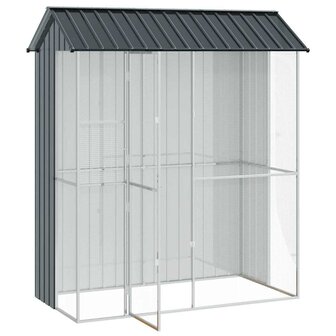 Vogelkooi Anthraciet 215x110x247 cm Staal 3