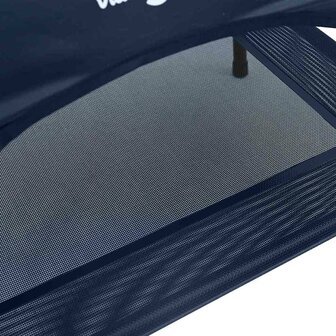 Verhoogd Hondenbed met Verwijderbaar Dak Marineblauw XL Staal 6
