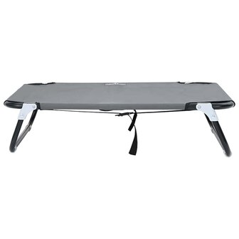 Hond Bed Vouwbaar Lichtgrijs S Oxford Stof en Staal 3