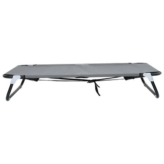 Inklapbaar Hondenbed Lichtgrijs Metalen Frame, Stofbed 3