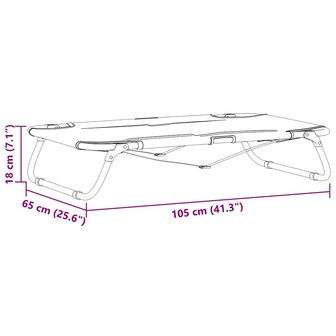 Inklapbaar Hondenbed Lichtgrijs Metalen Frame, Stofbed 8