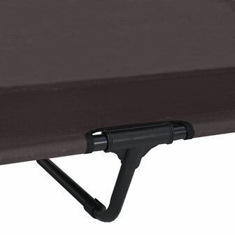 Verhoogd Hondenbed met Afneembaar Dak Bruin XL Staal 8