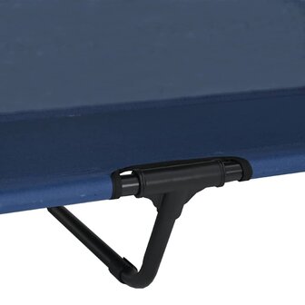 Verhoogd hondenbed met afneembaar dak - Marineblauw - XL - Staal 8