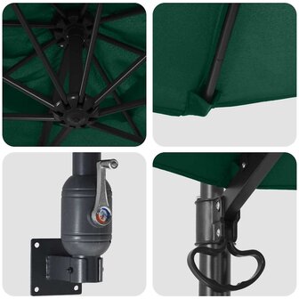 Wandparasol Groen 250 cm 6