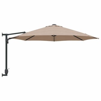 Wandparasol Taupe 250 cm 4