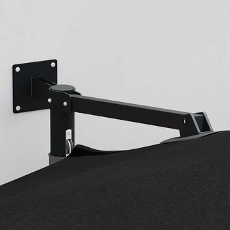 Wandparasol Zwart 250 cm 2