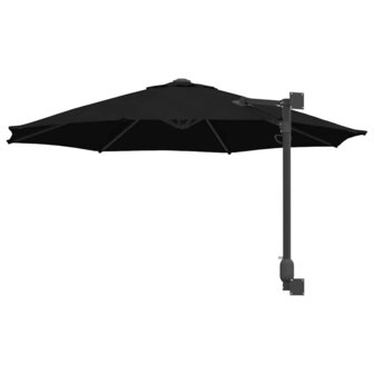 Wandparasol Zwart 250 cm 5