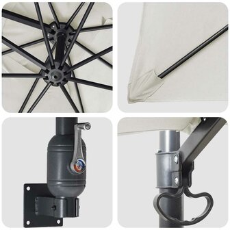 Wandparasol Zand 247 cm 6
