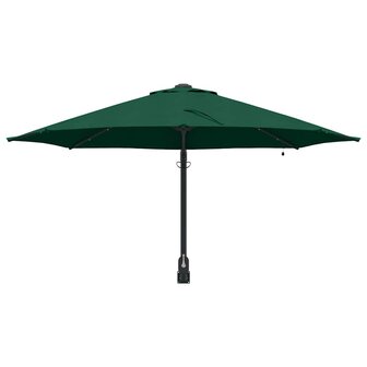 Wandparasol met LED&amp;apos;s Groen 248 cm 3