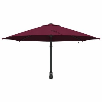 Wandparasol met LED&amp;apos;s Bordeaux Rood 248 cm 3