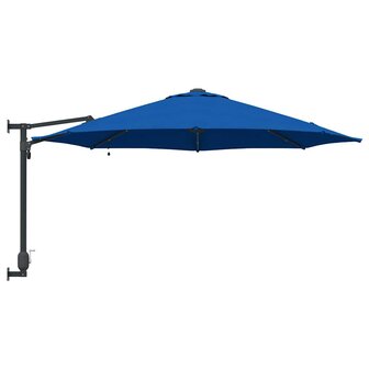 Wandparasol met LED&amp;apos;s Azure Blauw 248 cm 4