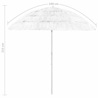 Strandparasol Hawa&iuml; 240 cm wit 8