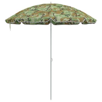 Strandparasol met metalen paal 161x193 cm polyester camouflage 3