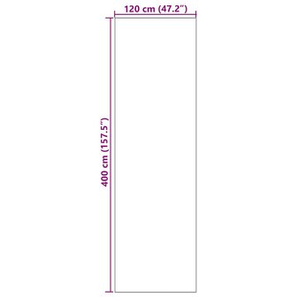 Deurmat wasbaar 120x400 cm oranje 4