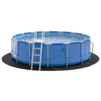 Ronde Zwembadhoes Zwart Kunststof &Oslash; 366 cm 2