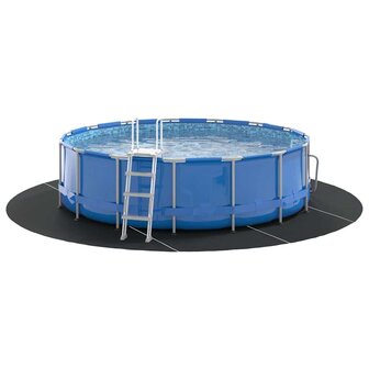 Ronde Zwembadhoes Zwart Plastic &Oslash; 500 cm Zwembadhoes Ronde 2