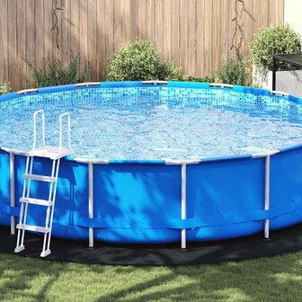 Ronde Zwembadhoes Zwart Polyethyleen &Oslash; 550 cm Duurzaam 1