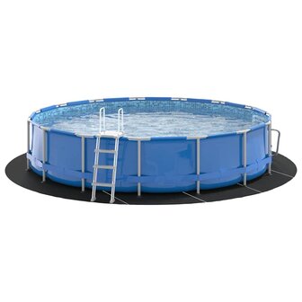 Ronde Zwembadhoes Zwart Polyethyleen &Oslash; 550 cm Duurzaam 2