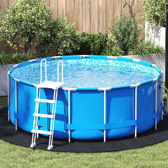 Ronde Zwembadhoes Zwart Polyethyleen &Oslash; 244 cm Waterdicht 1