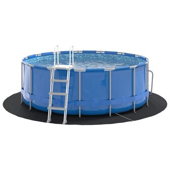 Ronde Zwembadhoes Zwart Polyethyleen &Oslash; 244 cm Waterdicht 2