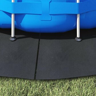 Ronde Zwembadhoes Zwart Polyethyleen &Oslash; 244 cm Waterdicht 3