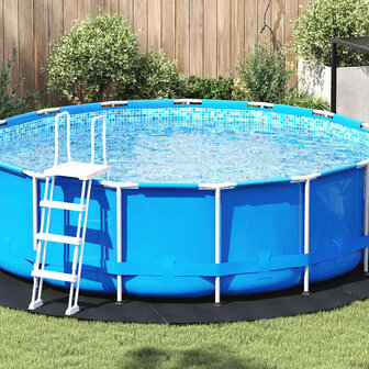 Ronde Zwembadhoes Zwart Kunststof &Oslash; 366 cm Waterdichte materialen 1