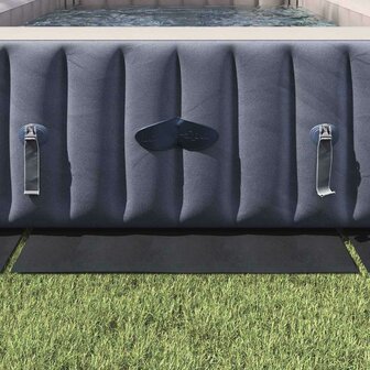 Rechthoekige Zwembadhoes Zwart Polyethyleen 550 x 280 cm 3